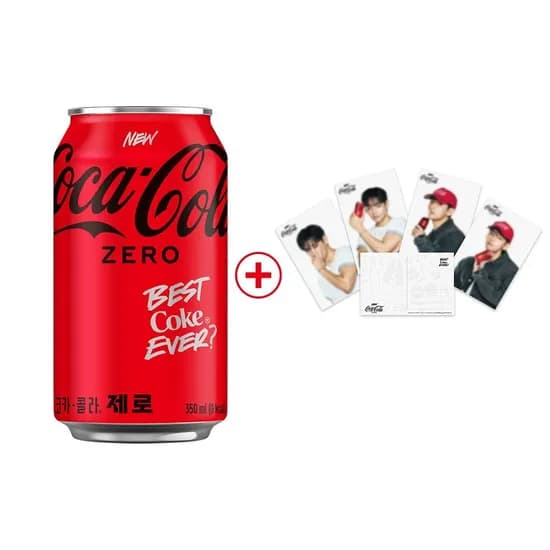 코카콜라 제로 350ml캔 24개입+BTS 뷔 포토엽서 증정 (현대카드 16,860원/무료)