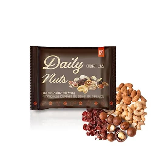 하루 한 봉 데일리 너츠 20G 30봉(13,990원/무료)