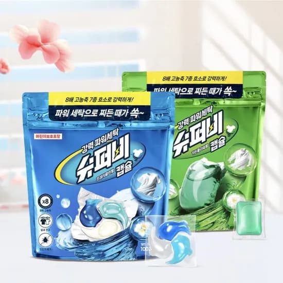 강력세척 슈퍼비 3in 캡슐세제 100개입 (7,720원/네멤무료)1