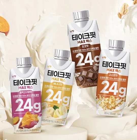 테이크핏 맥스 단백질 2g 음료 250ml X 18개 (17,940원/무료)4