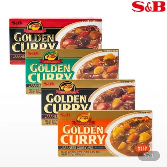 SB 에스비 골든카레 220g 4종 3개입 골라담기 (9,860원/무배)
