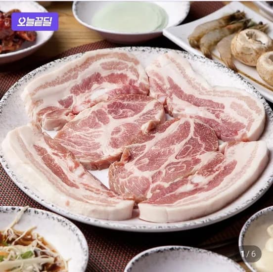 유황한돈 냉장 삼겹살 500g+목살 500g (15,910원/무료)
