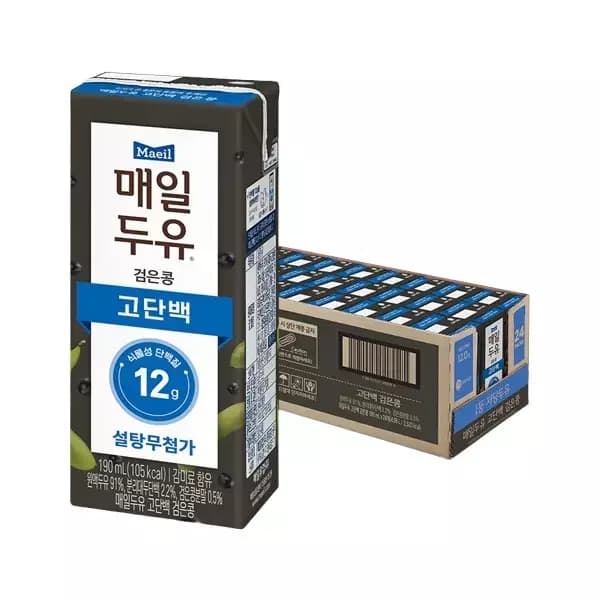 매일두유 검은콩 고단백 190ml 24개 (티멤 13,710원/무료)