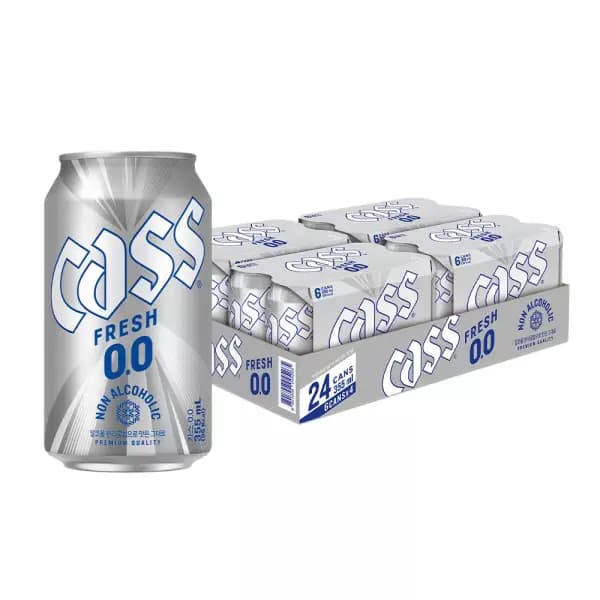 카스 제로 355ml 24캔 무알콜맥주 (14,400원/무료)