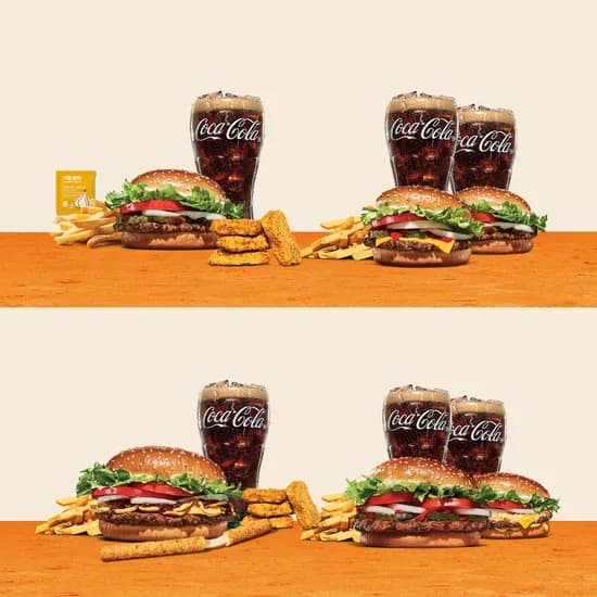 버거킹 치즈와퍼주니어 불고기와퍼주니어 콜라R 2개 프렌치프라이R 외 다양