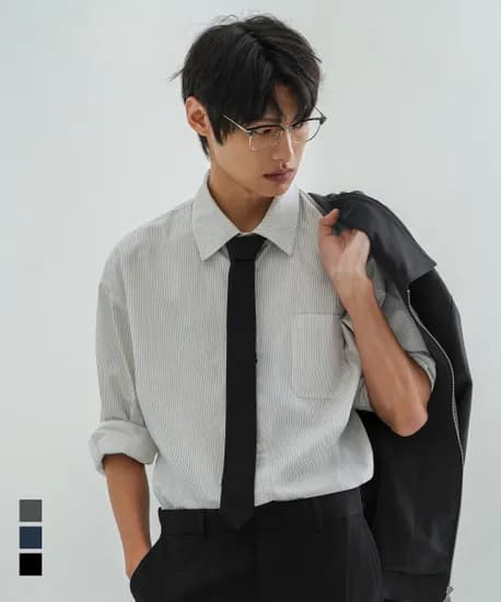 울 터치 솔리드 슬림핏 타이 3colors 자동 수동