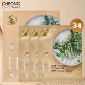 청담스타일 스팀클리닉 헤어팩 1박스(3매입) (9,810원/무배)
