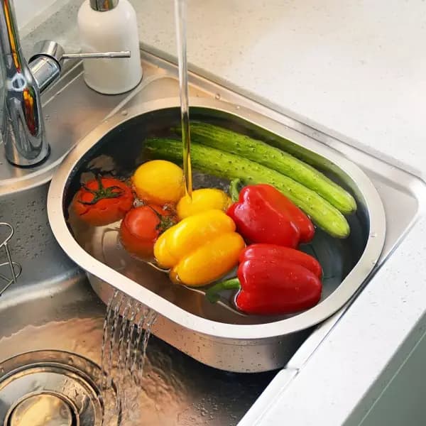 대용량 올스텐 물빠짐 싱크대 설거지통 9L (8,720원/무료)