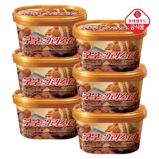 롯데 구구 크러스터 660ml x 6개 (토스 22,290원/무료)