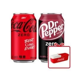코크제로 350CAN X24 + 닥터페퍼 제로 350CAN X24+코카콜라 누들쿠커 증정 (27,514원/무료)