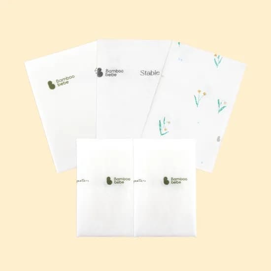 밤부베베 첫만남패키지 손수건 5개