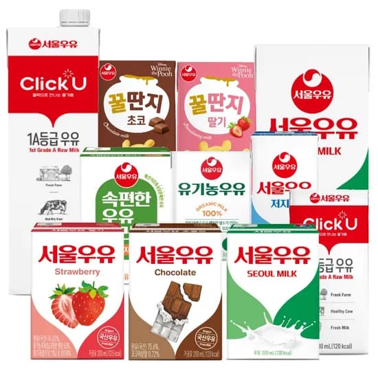서울우유 멸균우유 200ml 24개 (12,296원/무료)