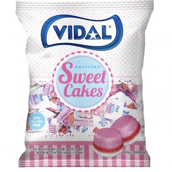 비달 스위트 케이크 모양 대용량 젤리 480g (7,900원/무료)