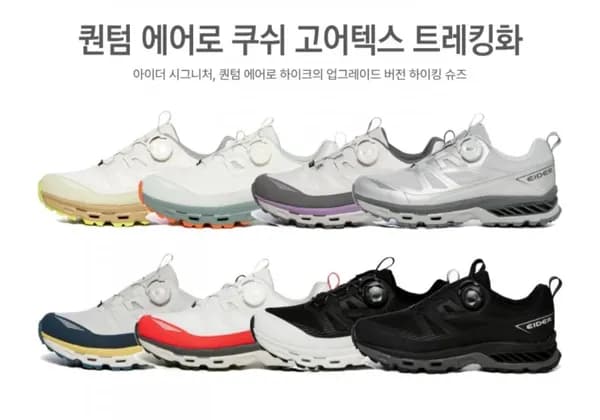 아이더 남녀공용 퀀텀 에어로 쿠쉬 고어텍스 트레킹화 (76,70원/무료)9