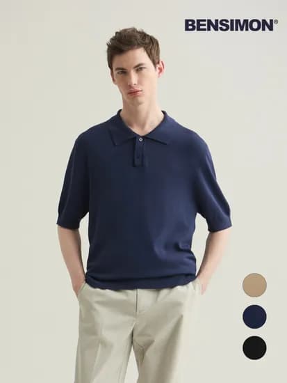 벤시몽 남성 카라 니트 티셔츠 3종 택1