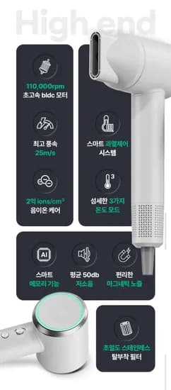 닥터하르 실키온 BLDC 초고출력 음이온 헤어드라이기  (36,00원/무료)1