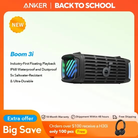 Anker 노트북 보조베터리 51.88달러, Anker 사운드코어 붐 87.77달러