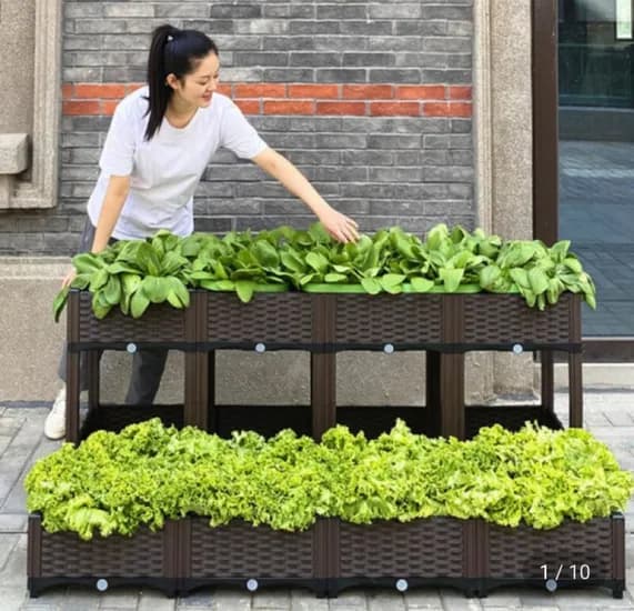 플랜트 박스 베란다 텃밭 화분 1단 3칸 (26,010원/2,500원)