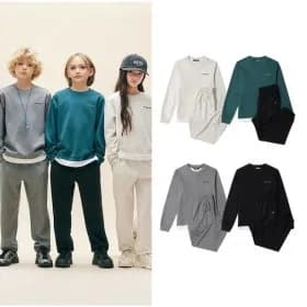 블랙야크키즈 레이어드 긴팔맨투맨 티셔츠+조거팬츠 세트 (32,440원/무료)