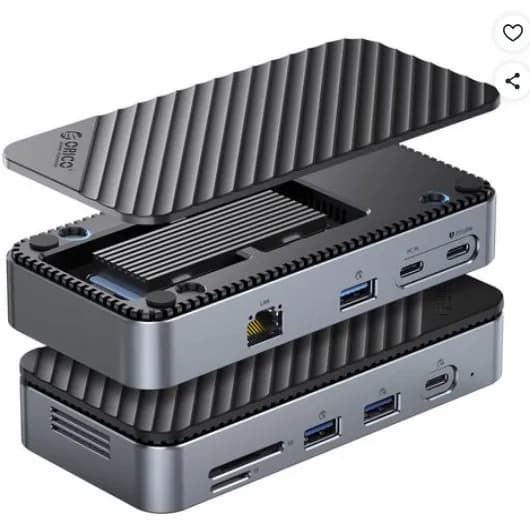 오리코 9 in 1 M.2 SSD케이스 Type-c PD100W 이더넷 M2P7 (9,000원/무료)5