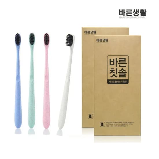 바른생활 바른칫솔 초극세모 8+8 총 16개 (6,710원/무료)