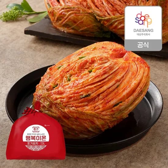 종가 본사직영 행복이온 포기김치 5kg (30,72원/무료)1