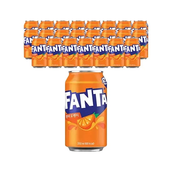 환타 오렌지 350ml, 24개(12,610원/무료배송)