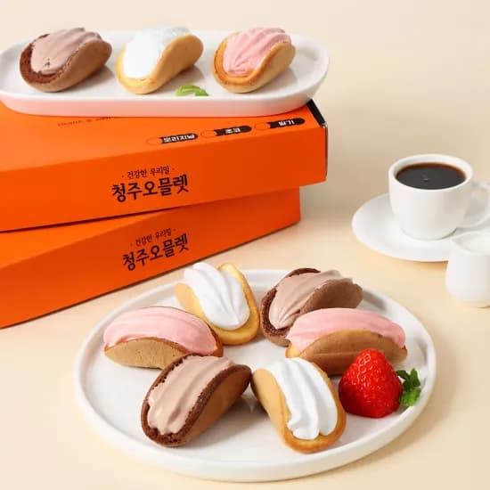 청주오믈렛 12개 9,314원, 36개입 16,533원 우리밀바나나빵 3가지맛 6,610원