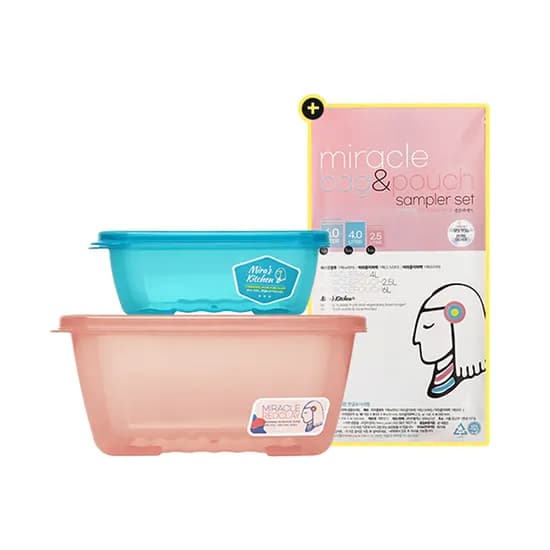 미라네주방 밀폐용기세트 + 샘플러 세트 증정 (9,900원/무료)