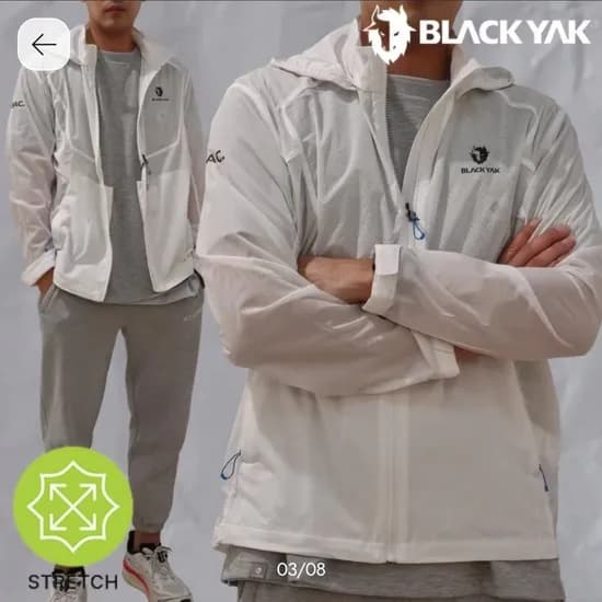 블랙야크 경량 스트레치 후드 바람막이 라이트피크플렉스자켓 (49,091원/무료)