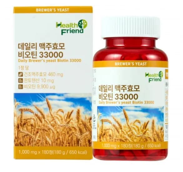 맥주효모 비오틴 3000 6개월분 (12,500원/무료)3