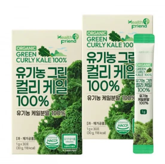 유기농 그린 컬리케일 100% 30포 x 박스 (13,110원/무료)2