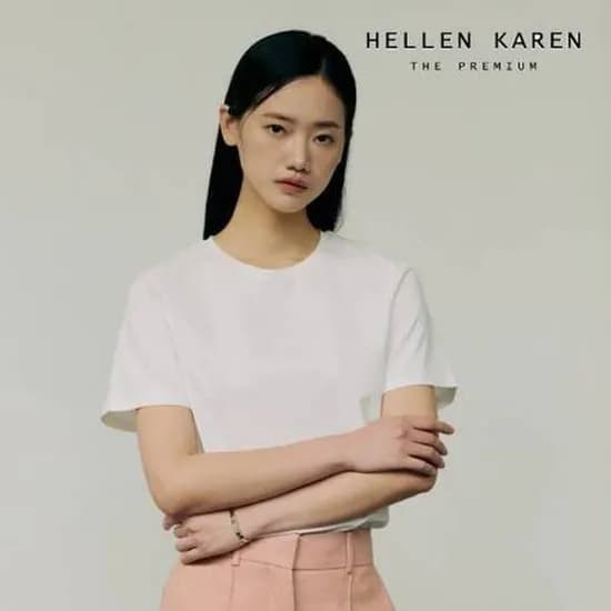 26SS 헬렌카렌 기자코튼 100 반팔 티셔츠 4종 (삼성카드 74,307원/무료)