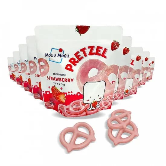 모구모구 스트로베리 프레첼 딸기맛 50g 10개