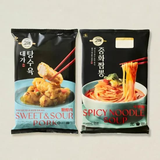 중화세트]고메 중화짬뽕652g 3봉+대가 탕수육 390g 3봉외 황금홀릭 순살,닭갈비(26298원/무료)