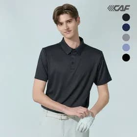 르까프 남성 ICE 집업 반팔 카라티셔츠