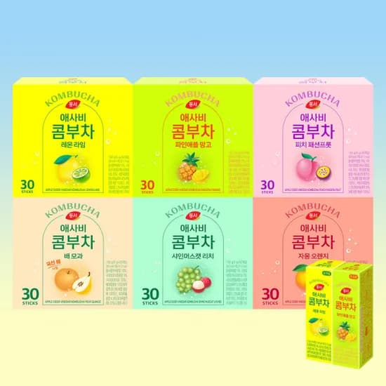 동서 애사비 콤부차 30T x 2박스 + 4T (유클15,200원/무료)