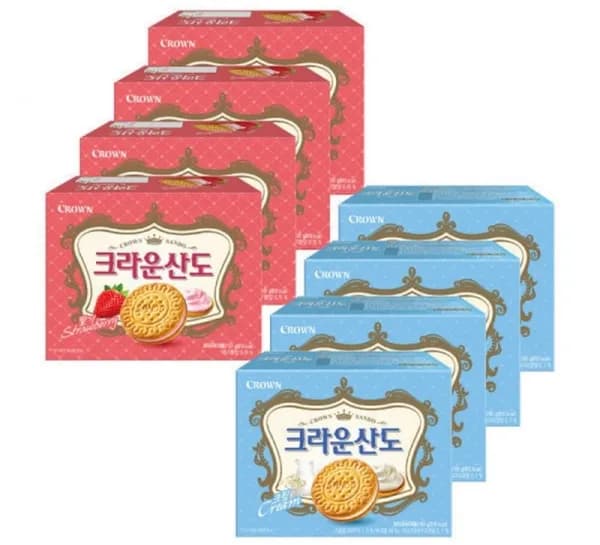 크라운산도 161g 8개 (유클11,550원/무료) 삼카 추가할인