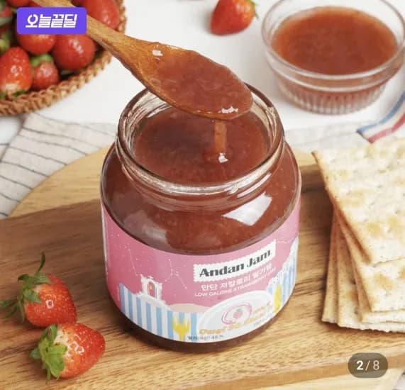저칼로리 알룰로스 딸기쨈 380g+380g (12,220원/무료)