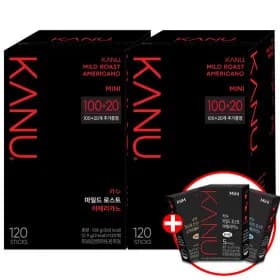 카누 미니 마일드 아메리카노 120Tx2개 + 카누 5Tx2개 증정 (42,720원/무료배송)