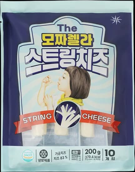 The 모짜렐라 스트링치즈 200g 2봉 (9,960원/무료)