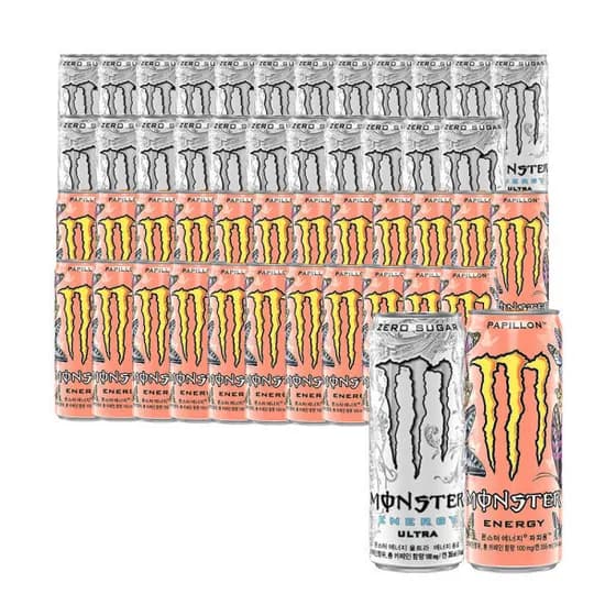 몬스터에너지 울트라 24캔+파피용 24캔 355ml 총 48캔 (48,50원/무료)1