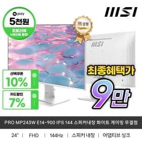 MSI PRO MP243W E14-900 IPS 스피커내장 화이트 게이밍모니터