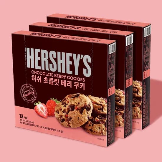 허쉬 초콜릿 베리 144g 12개입 3박스