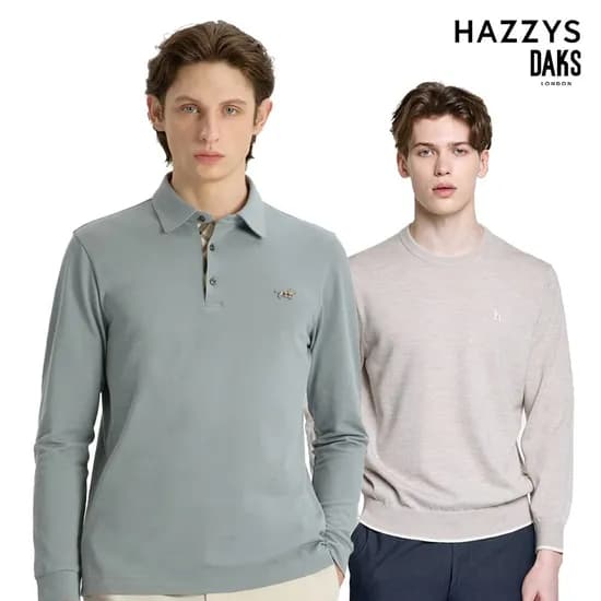 헤지스 짜임 면혼방 반팔니트 외 다양