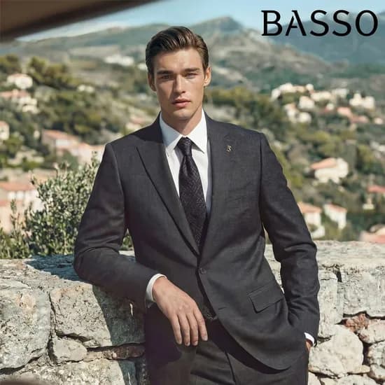 울 블렌디드 슬림핏 투톤 캐주얼 수트