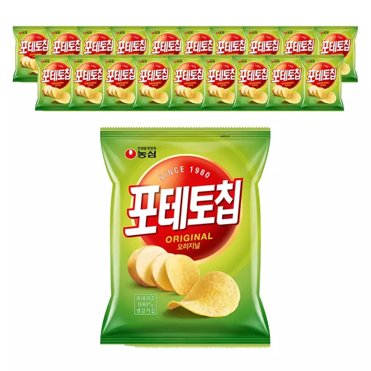 농심 포테토칩 오리지널 60g 2봉