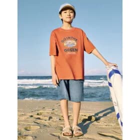 탑텐키즈 공용 쿨데님 카고 쇼츠