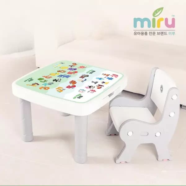 미루 책상 클레이 한글숫자 책상의자 세트 (33,300원/무료)