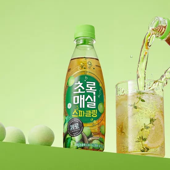 초록매실 스파클링 제로, 350ml, 20개(10,900원/무배)